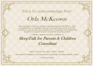 SLEEP TALK CERT